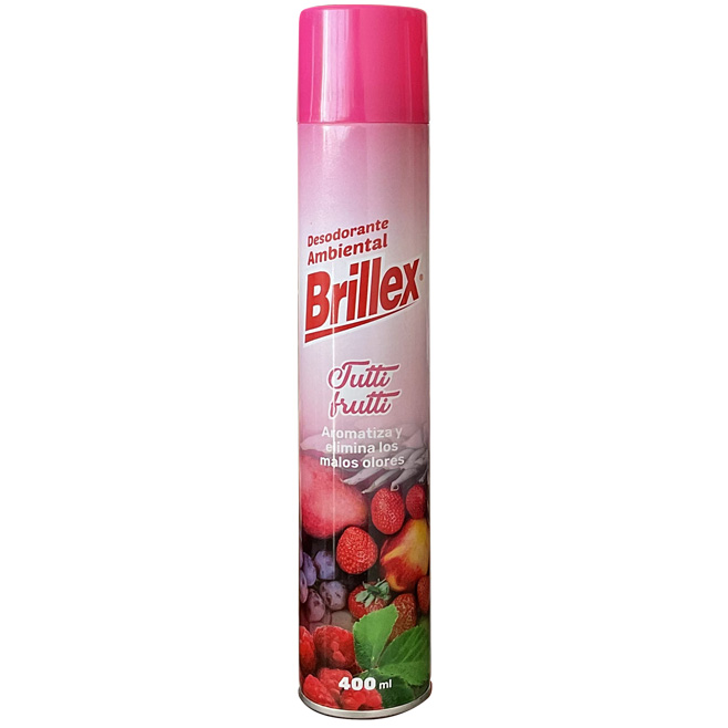 AMBIENTADOR TUTTI FRUTTI 400ML BRILLEX - Aseo