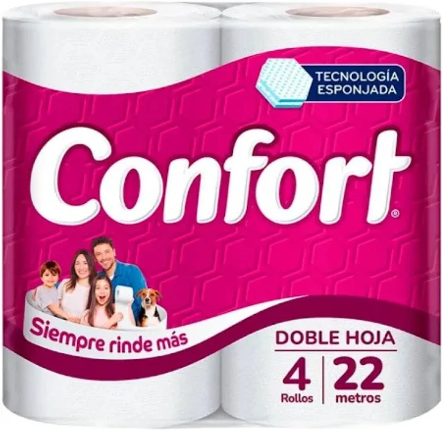 PAPEL HIEGIENICO CONFORT X4 ROLLOS - Aseo