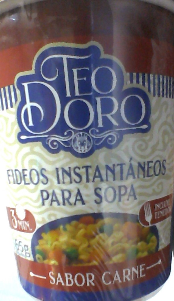 sopa fideos carne teodoro 65g - Abarrotes