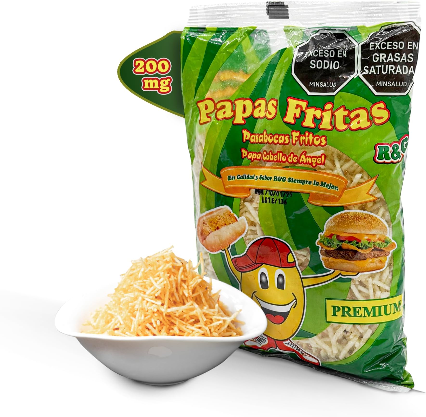 PAPAS FRITAS R&G 200GR - SNACK